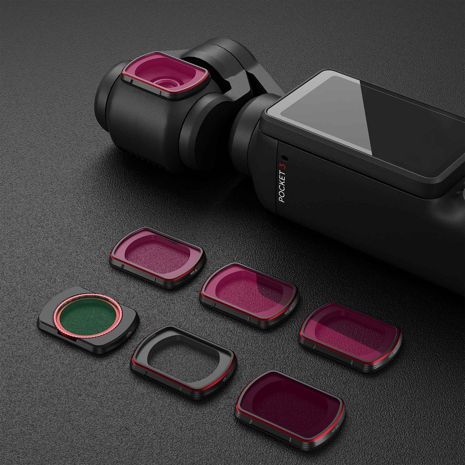 Complete Lens Filter Set For Dji Pocket 3 With Nd8-256 And Cpl-1915198438513971200