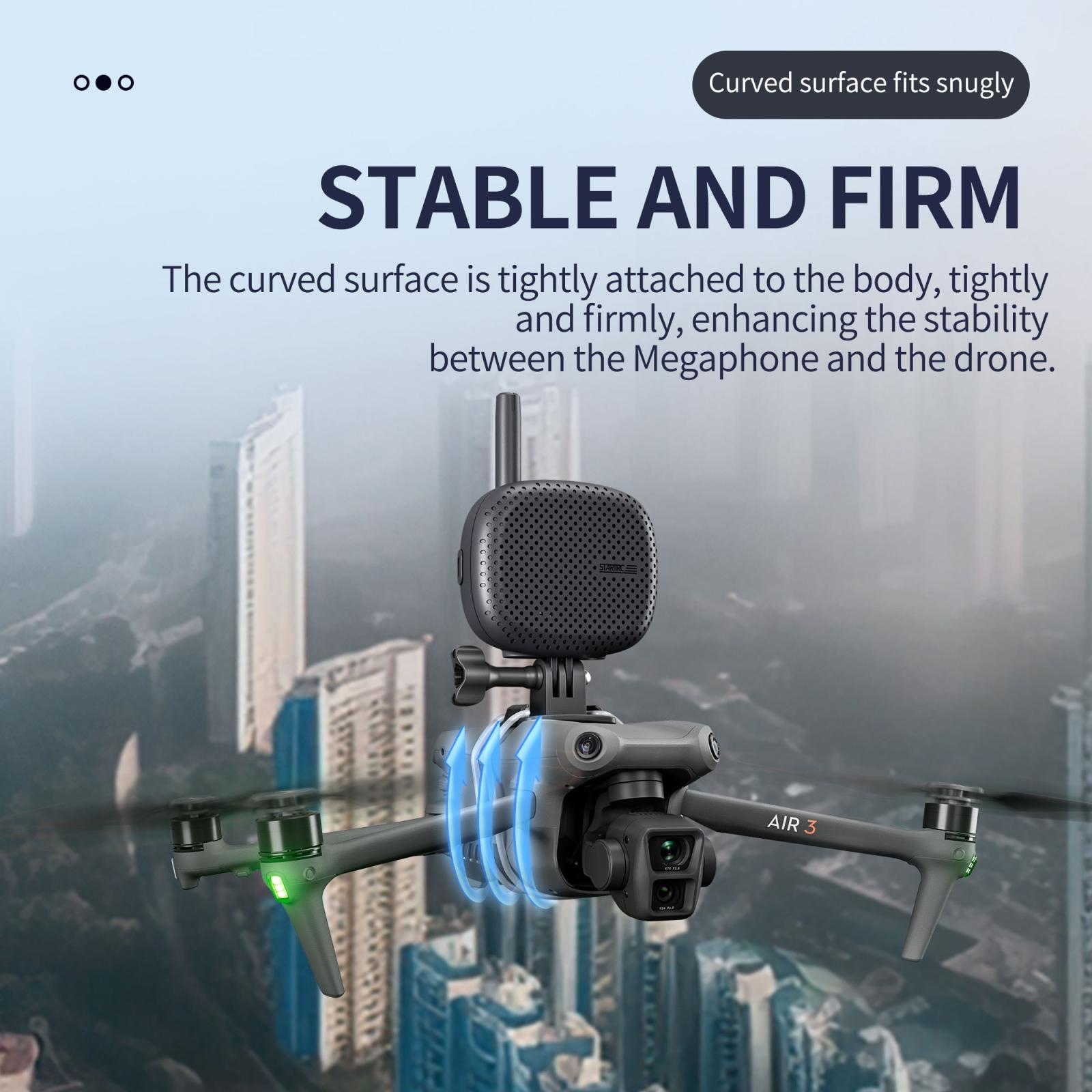 Wireless Drone Megaphone Speaker For Dji Mavic Air / Mini - 3Km Control-1962691921583411205