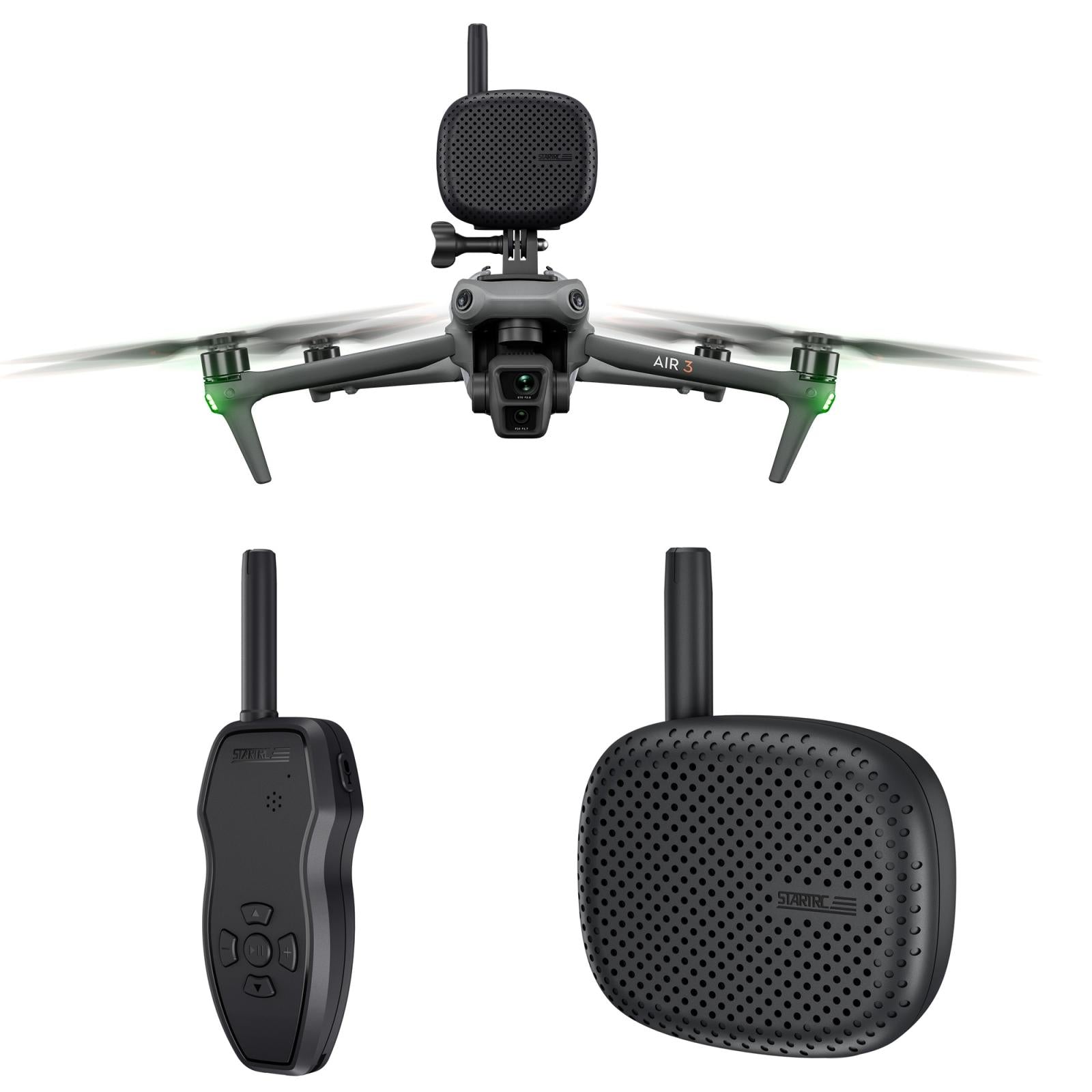 Wireless Drone Megaphone Speaker For Dji Mavic Air / Mini - 3Km Control-1962691921583411208