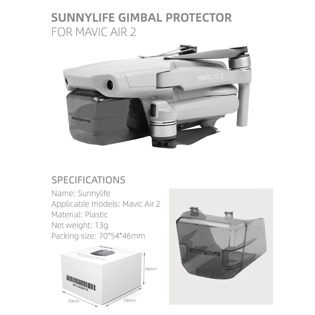 Protective Cover Hood For Dji Mavic Air 2 Camera-1915196545033179141