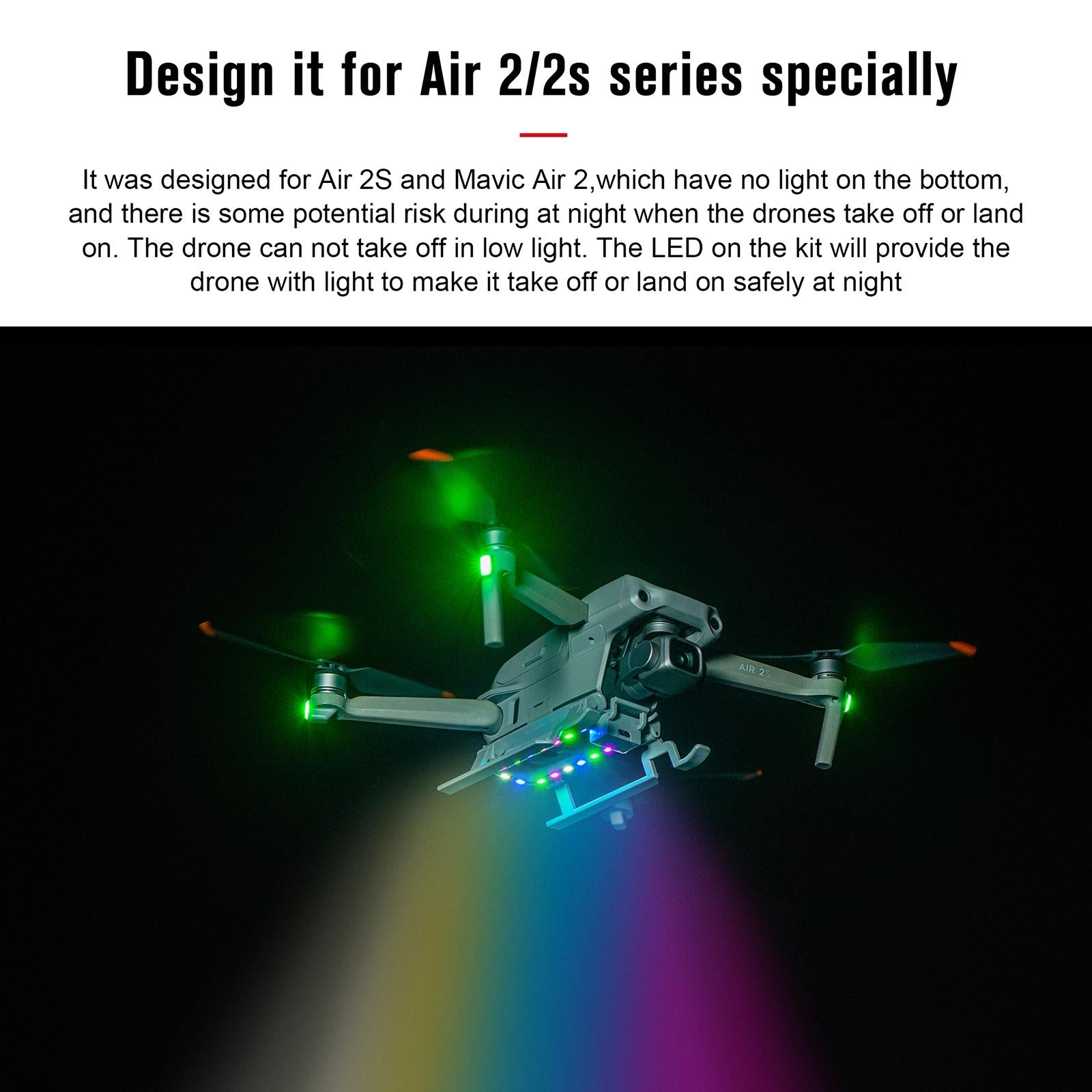 Foldable Landing Gear For Dji Air 2S - Anti-Fall & Heightened-1964932152239984643