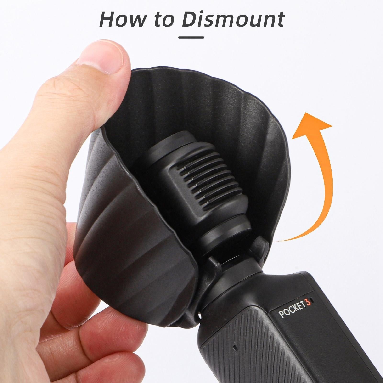 Sunshade Lens Hood For Dji Pocket 3 - Protective Cover-1915196754953900040