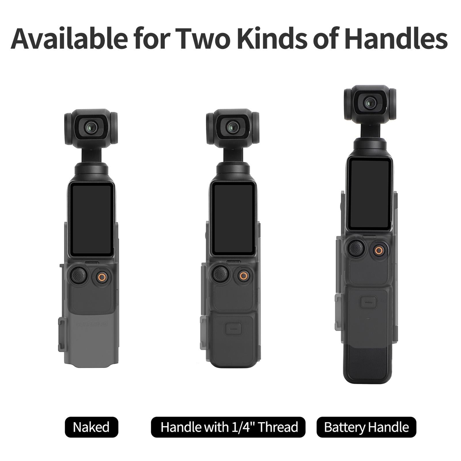 Protective Hand Band For Dji Pocket 3 With Cold Shoe Extension And Handle Cover-1915196800243994629
