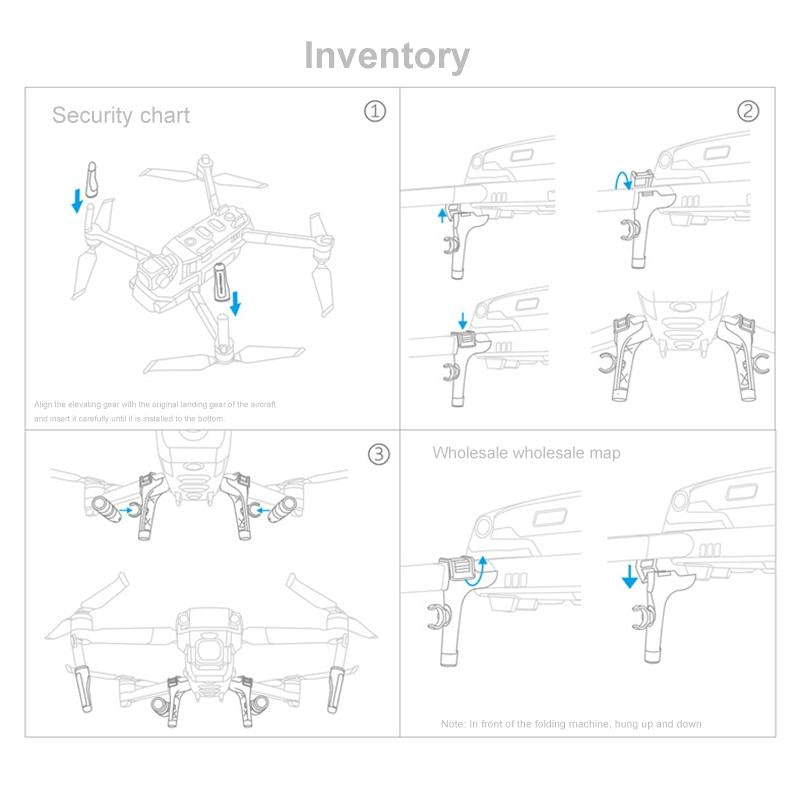 High Stand For Dji Mavic 2 Led Night Flight Light With Shock Absorption Landing-1964932278048133129