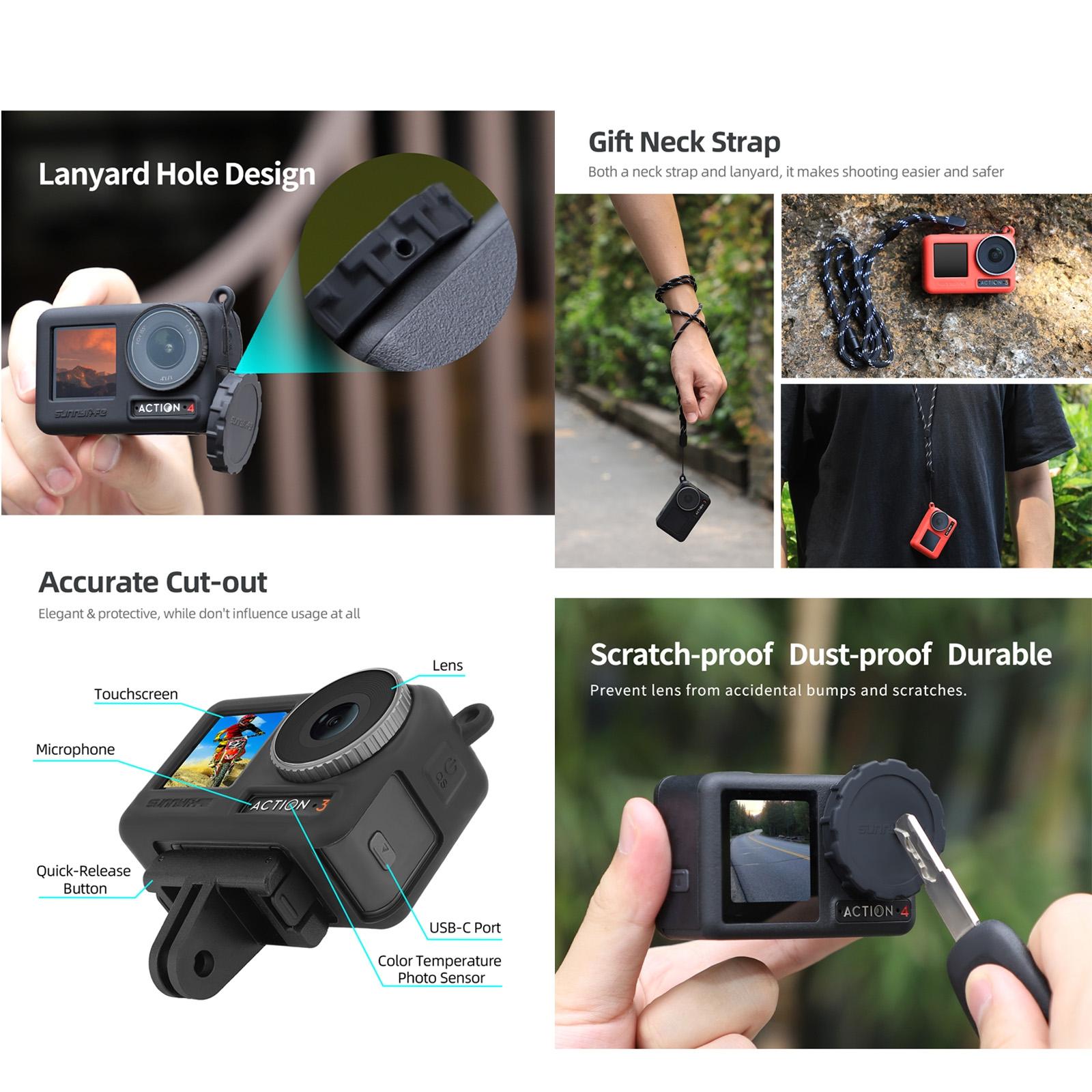 2-Pack Camera Lens Cap For Dji Action 3 / 4 - Scratch Resistant-1915196703359766532