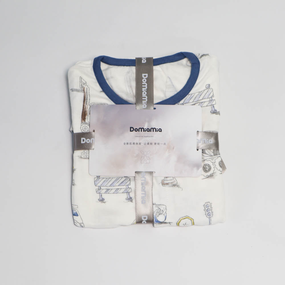 Domia Silky Bamboo Short Sleeve Baby Romperr Engineering Team M-1973194154632679425