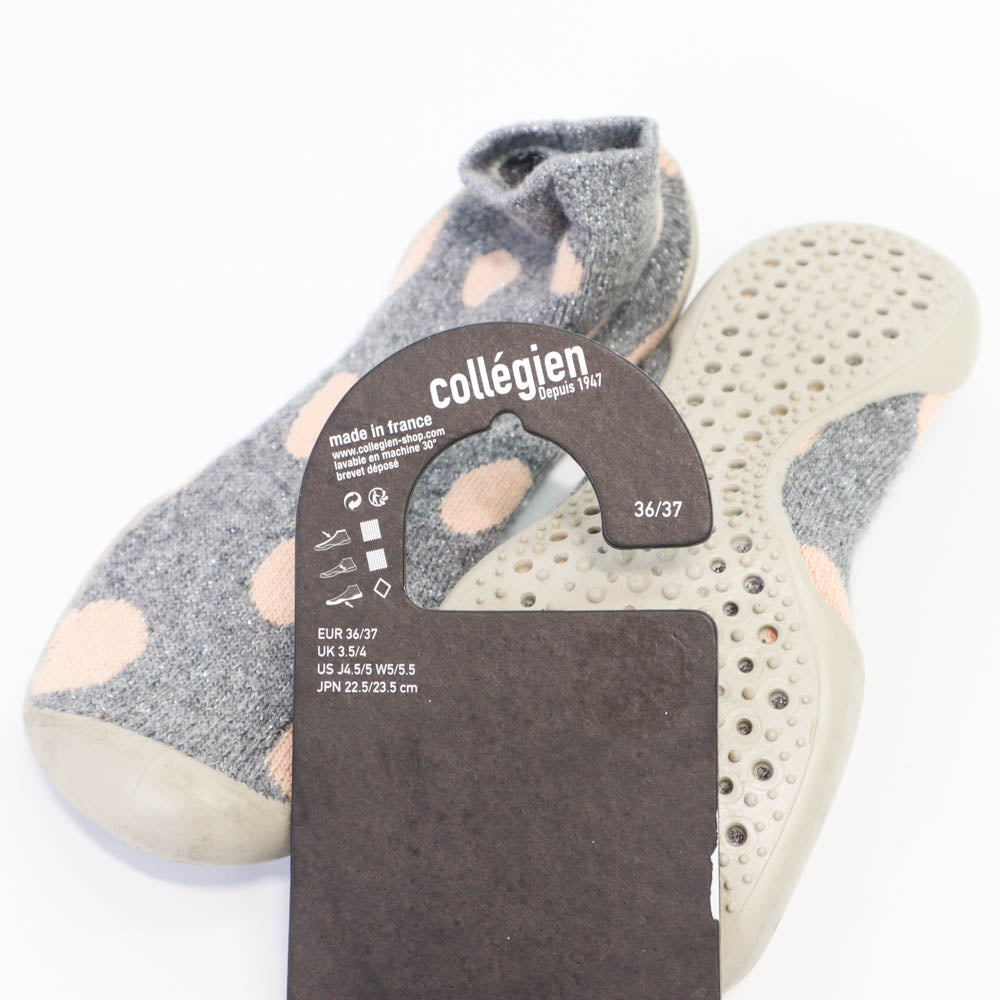 Collegien Slipper Sock Pink Dots 3637-1973194167563718658