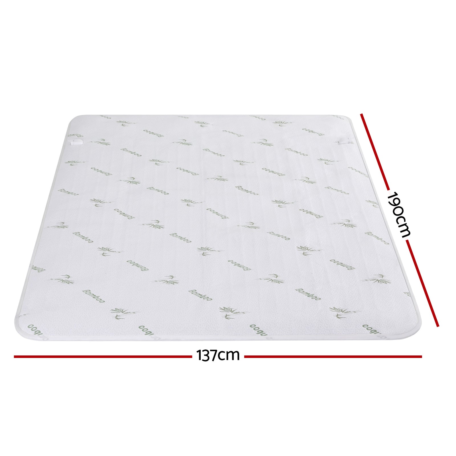 Giselle Electric Blanket Bamboo Fabric Double Fitted Heated Pad Underlay Washable Winter