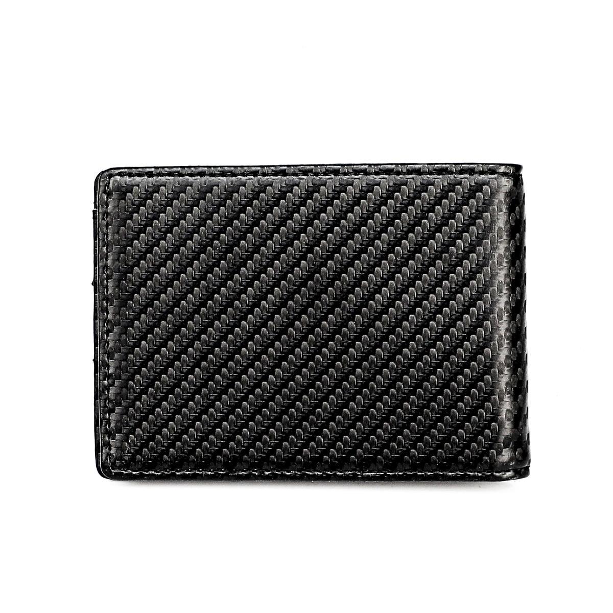 Rfid-Blocking Carbon Fiber Men Wallet - Sleek & Secure-1915196919416754178