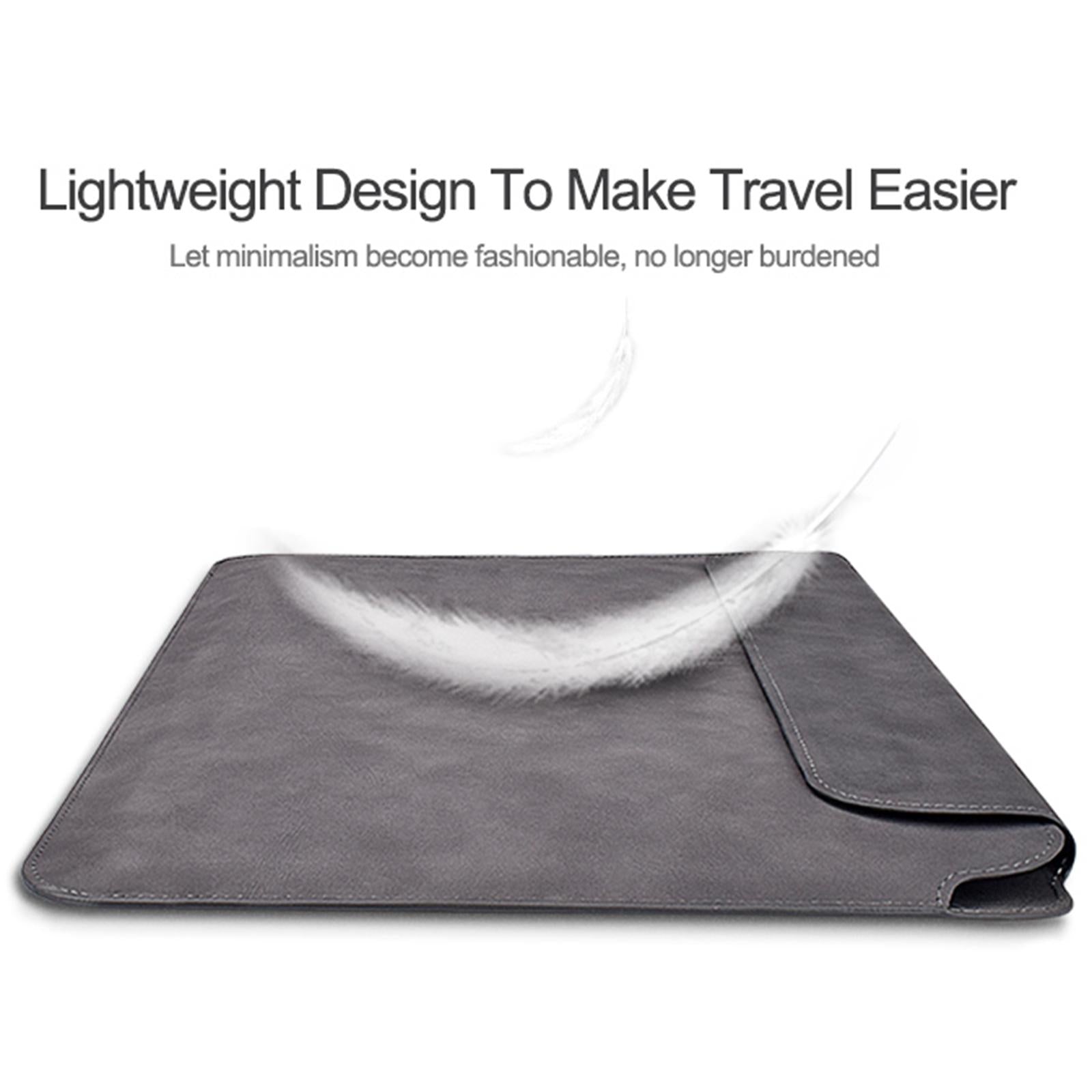 Lightweight Sheepskin Notebook Liner Bag - Deep Space Gray 14.1-15.4 Inch-1915196974592823302