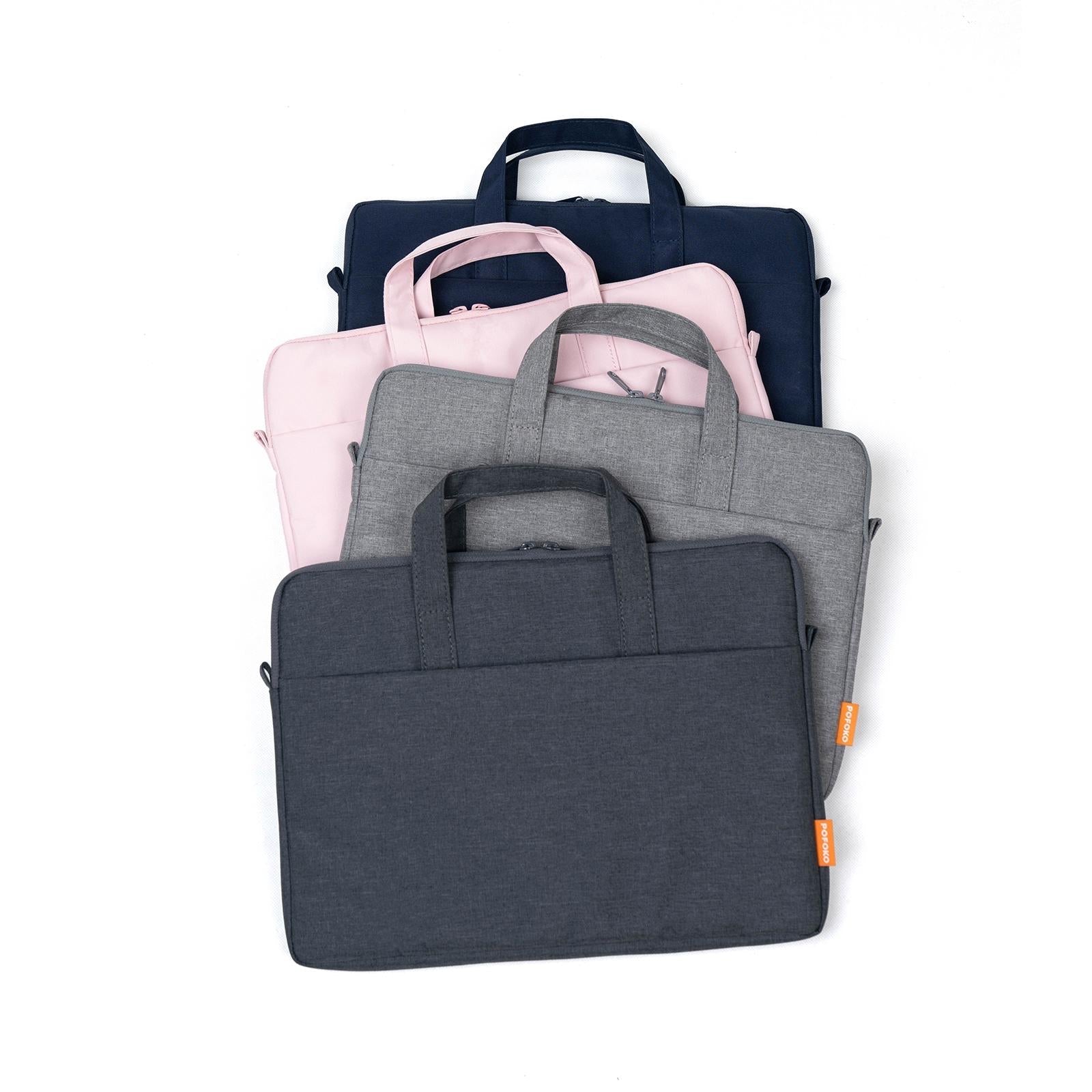 Light Gray A530 Series Portable Laptop Bag - 14-15.4 Inch With Small Bag & Removable Strap-1915196712893419523