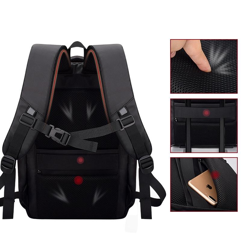Universal Business Backpack With Usb Charging Port - Black 13-15 Inch-1915197120160337924