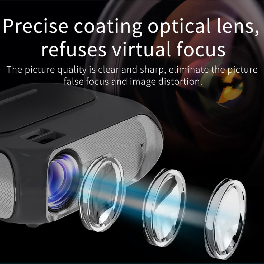 720P Home Theater Projector - 200 Ansi Lumens - Silver Grey-1915196653896339461