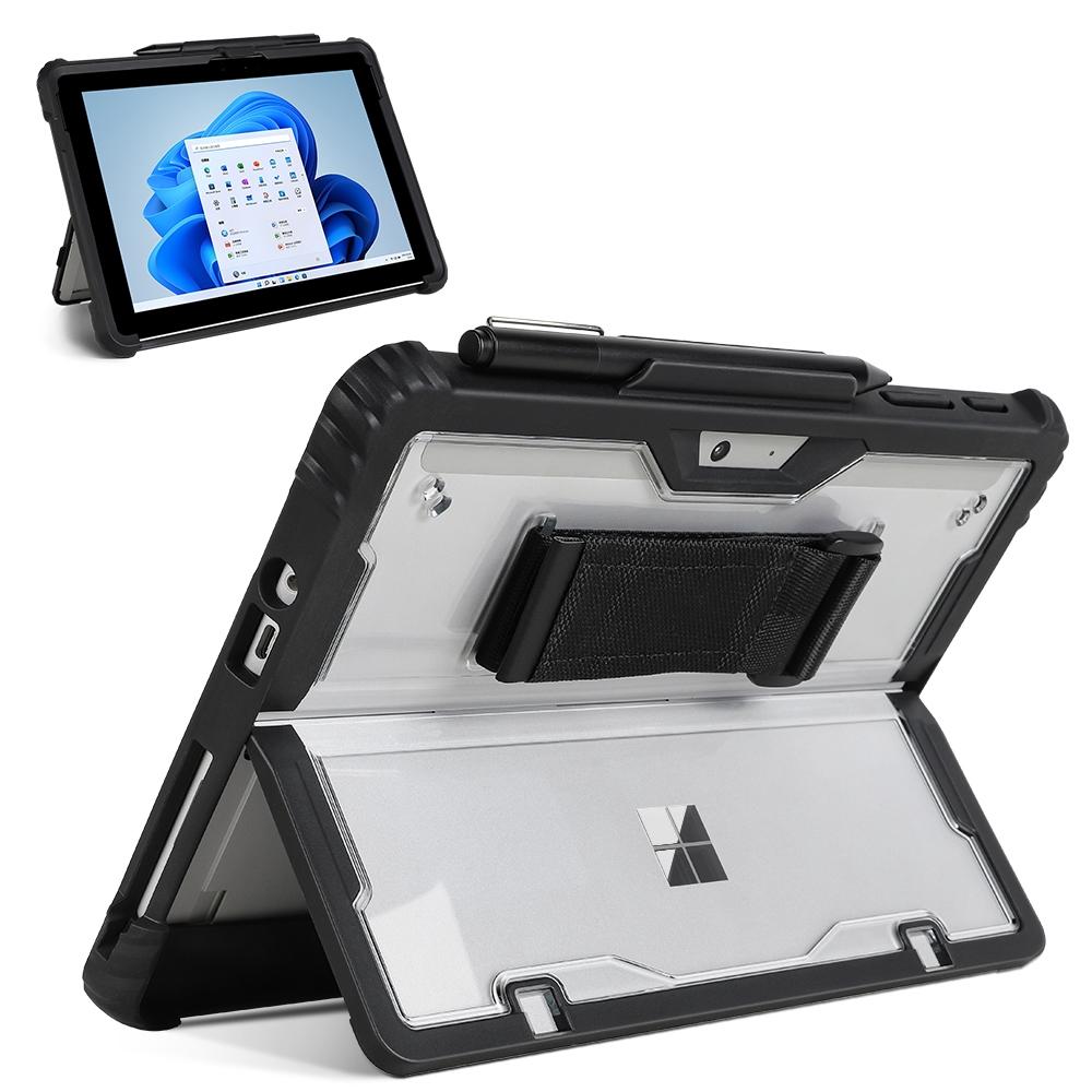 Acrylic Hand Strap Laptop Case For Microsoft Surface Go 1 / 2 / 3 - Transparent-1915197968735145984