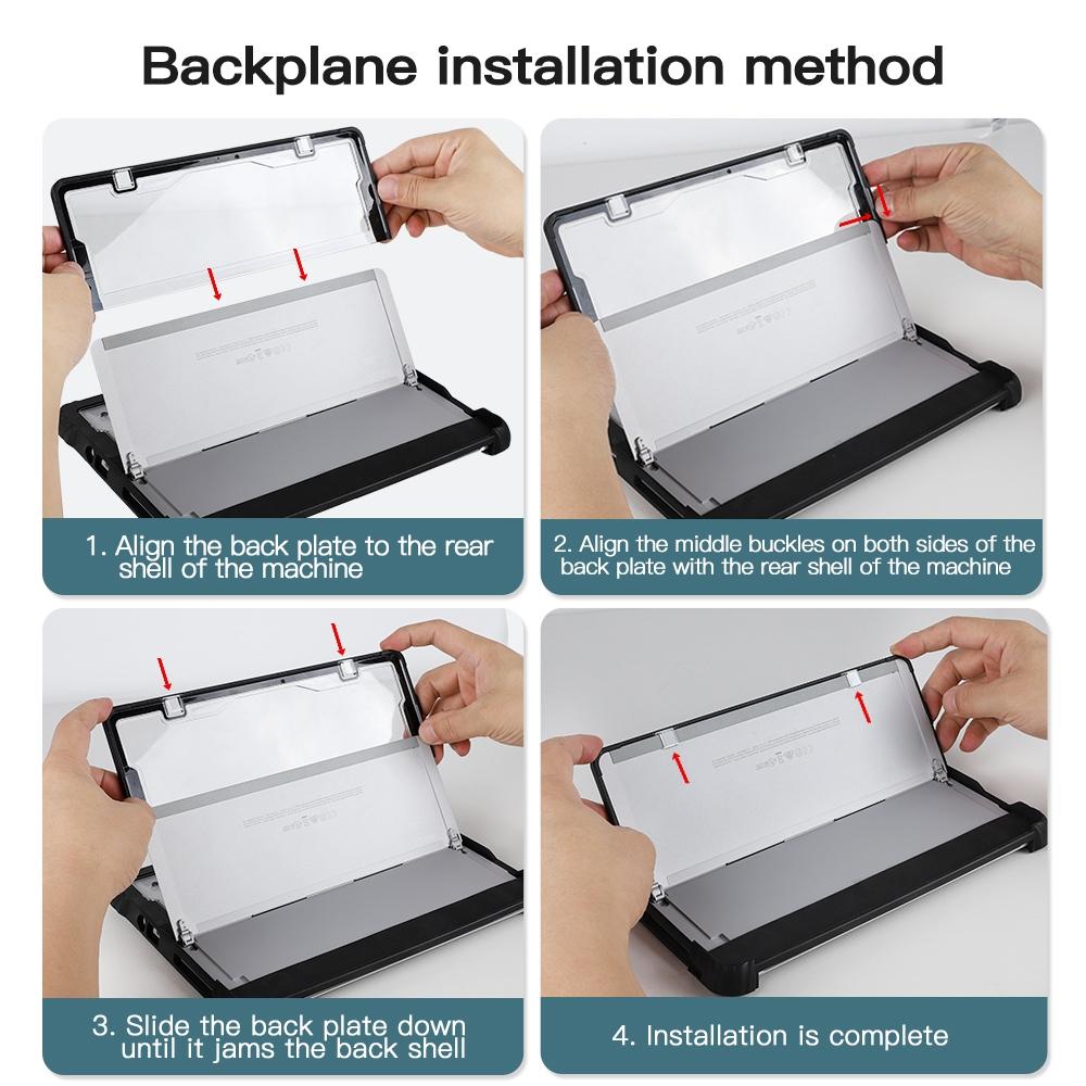 Acrylic Transparent Laptop Case With Hand Shoulder Strap For Microsoft Surface Pro 4-7-1915198120162103302