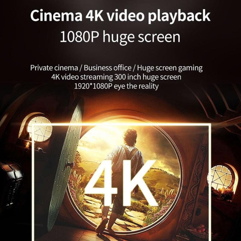 Mini Lcd Digital Projector - 2200 Lumens 800X480 Resolution White / Black-1915196654923943941