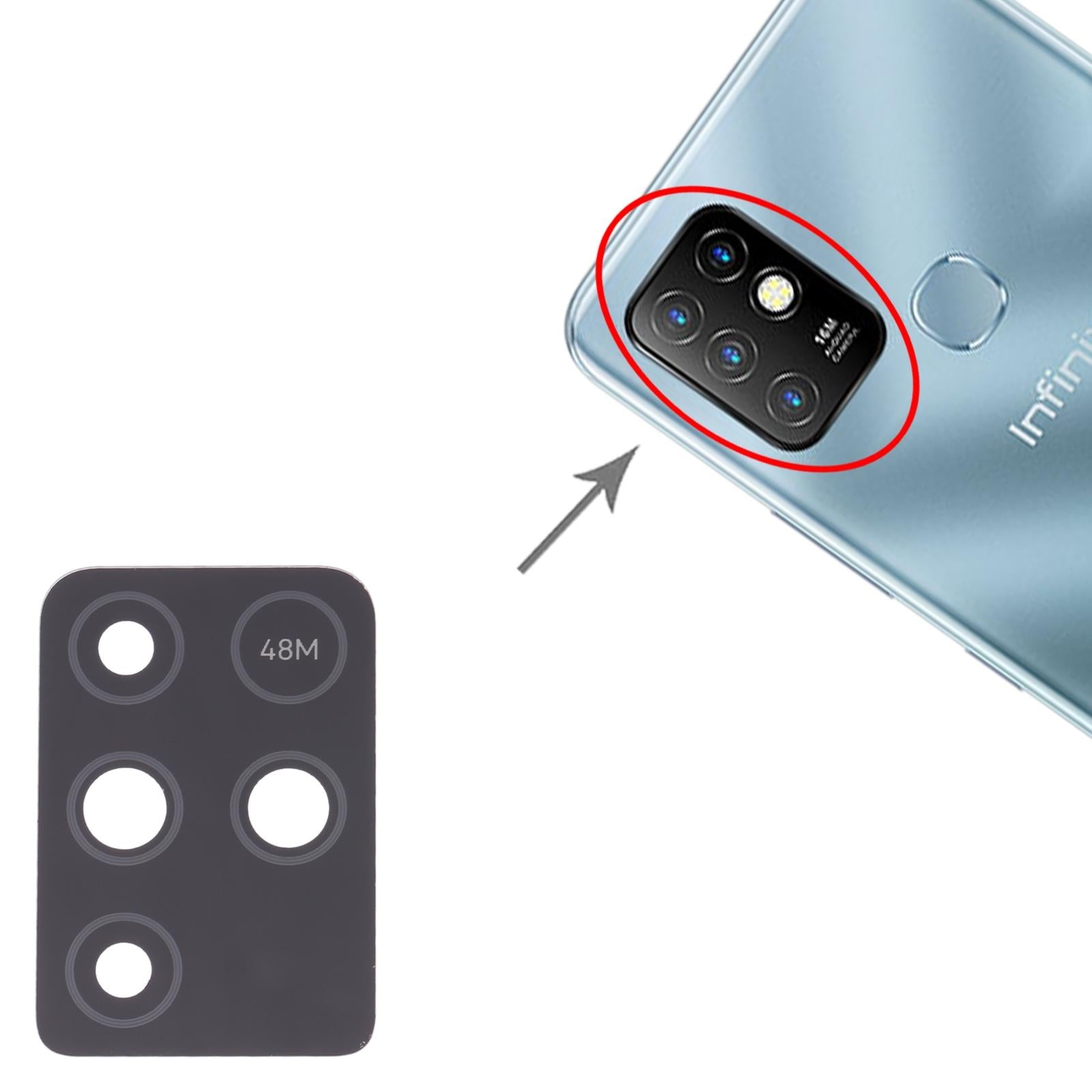 10-Piece Infinix Note 10 X693 Rear Camera Lens Set-1915197613544706051