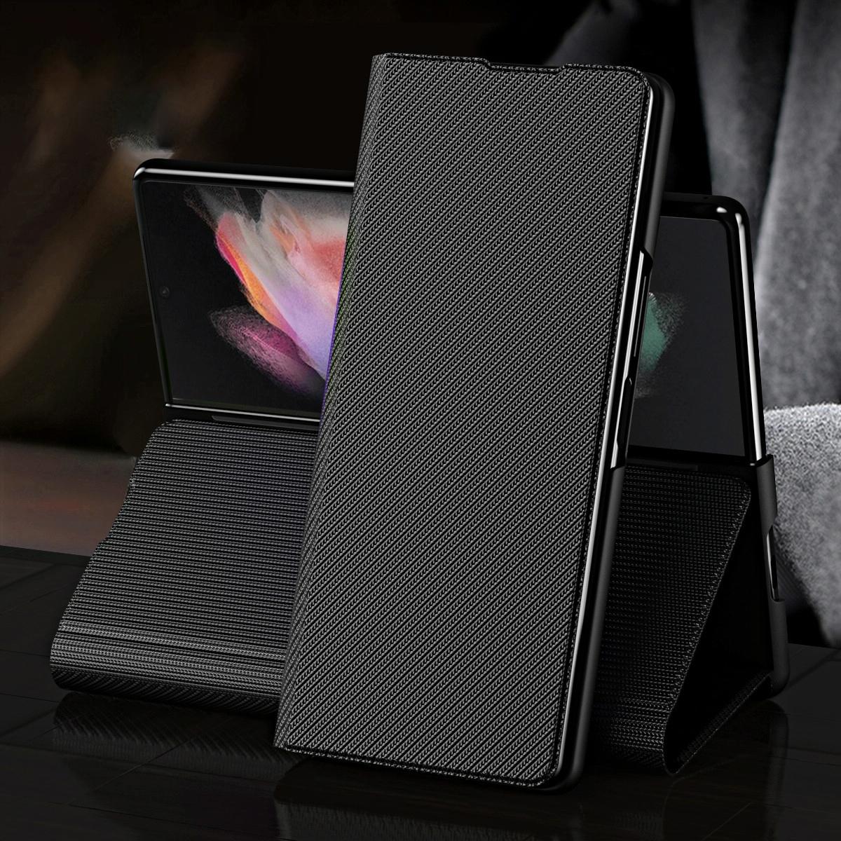Samsung Galaxy Z Fold 4 Kevlar Texture Phone Case - All Inclusive-1962691921243672577