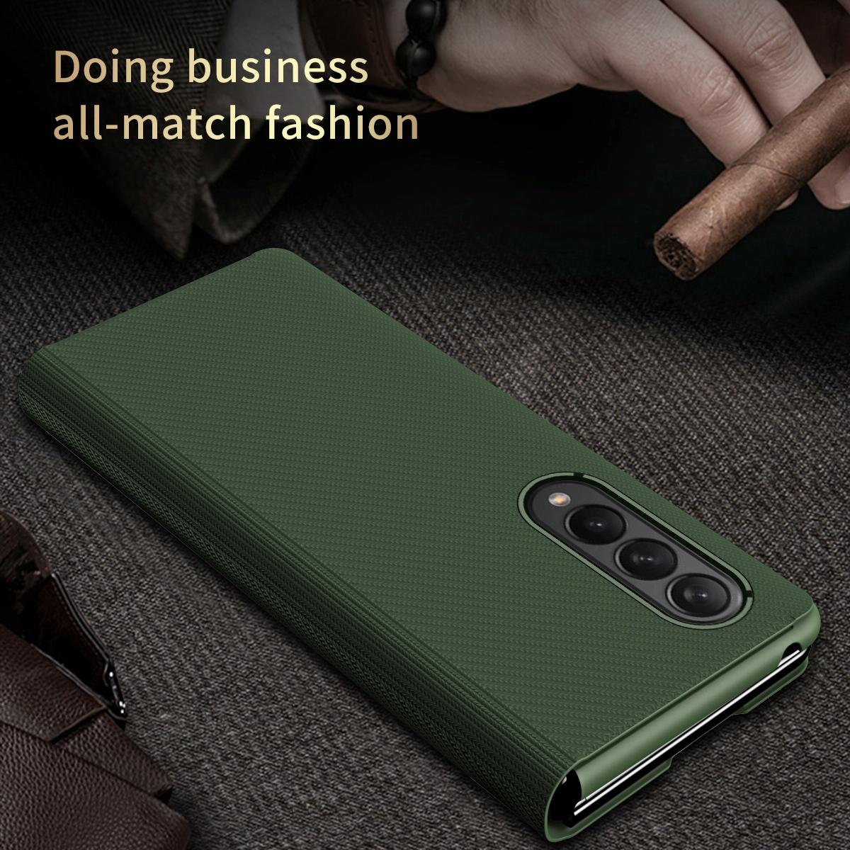 Samsung Galaxy Z Fold 4 Kevlar Texture Phone Case - All Inclusive-1962691921243672578