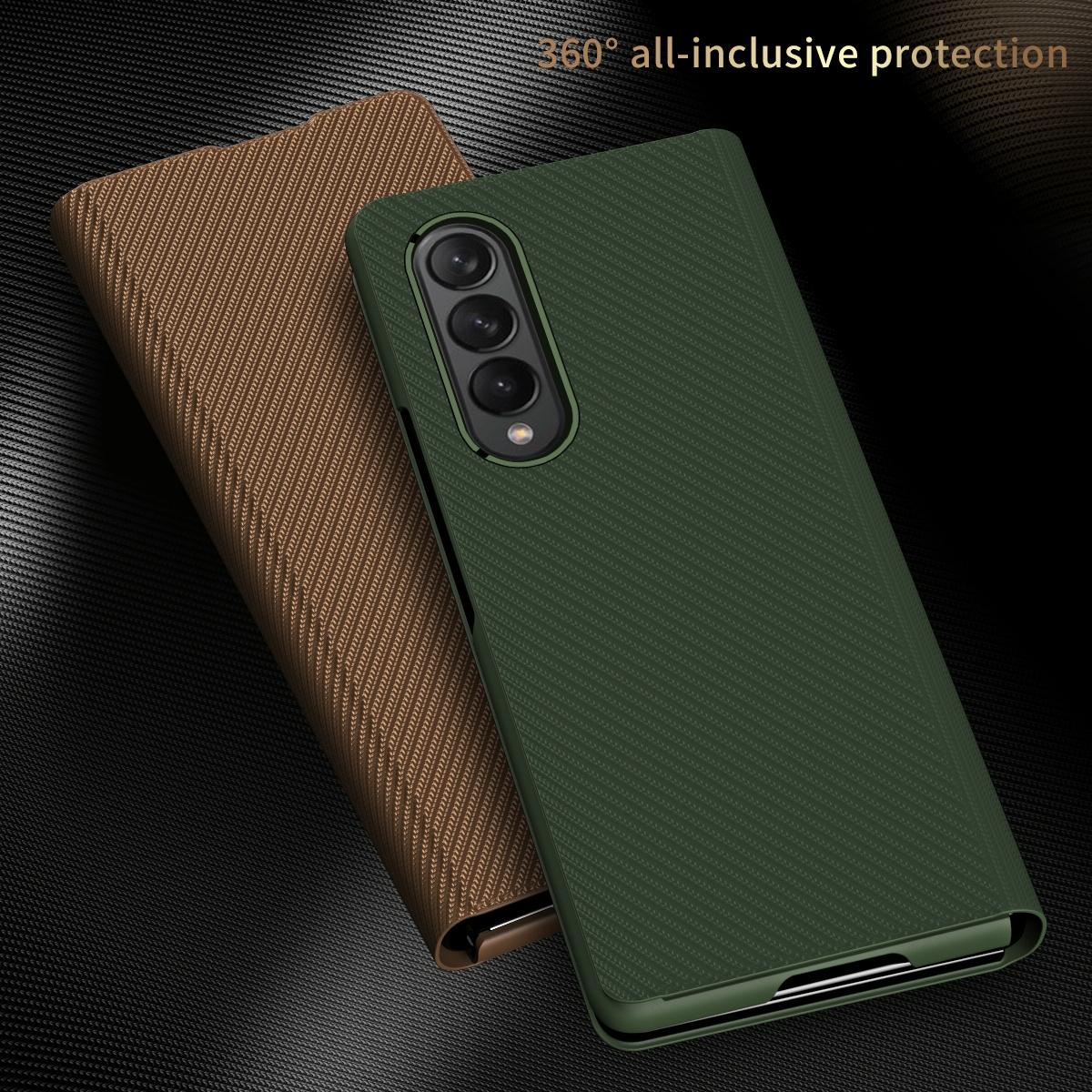 Samsung Galaxy Z Fold 4 Kevlar Texture Phone Case - All Inclusive-1962691921243672579