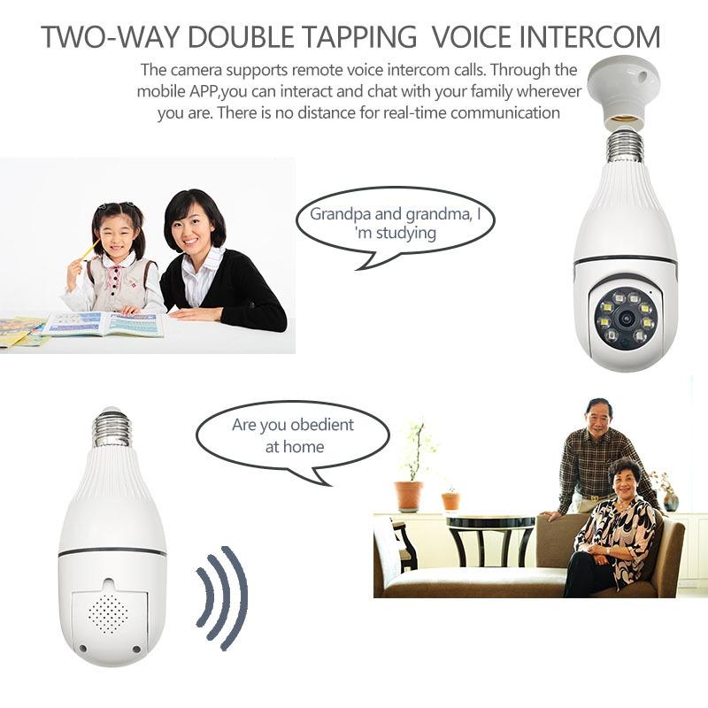 Smart Wifi Bulb Camera With Night Vision & Motion Detection - 3Mp Hd-1915197031970902021
