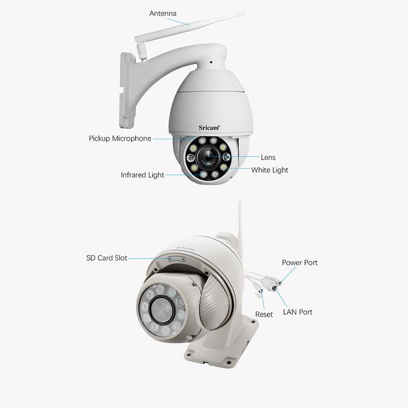 10X Zoom Wifi Ip Camera - Waterproof White-1915196654743588869