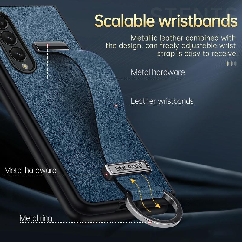 Samsung Galaxy Z Fold 4 Leather Shockproof Case-1915196533628866563