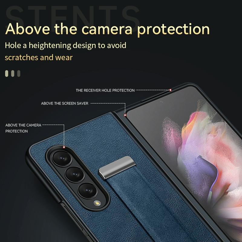 Samsung Galaxy Z Fold 4 Leather Shockproof Case-1915196533628866564
