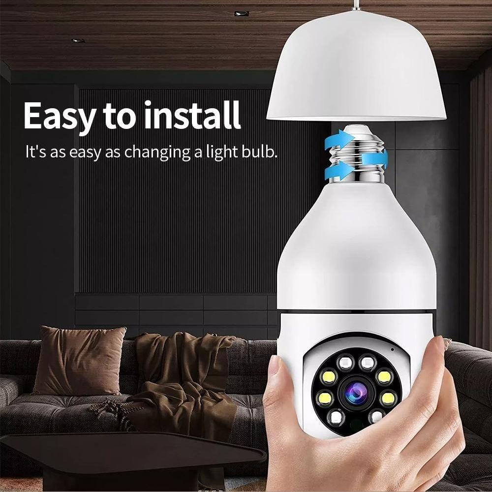 Smart Wifi Light Bulb Camera With Hd 2Mp Resolution Motion Detection Two-Way Audio Night Vision And 32G Tf Card-1915198270674702340