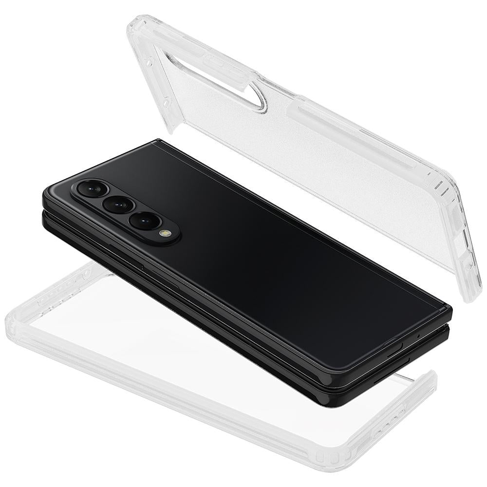 Transparent Frosted Hard Case For Samsung Galaxy Z Fold4 - Pc + Tpu-1915196870502780929