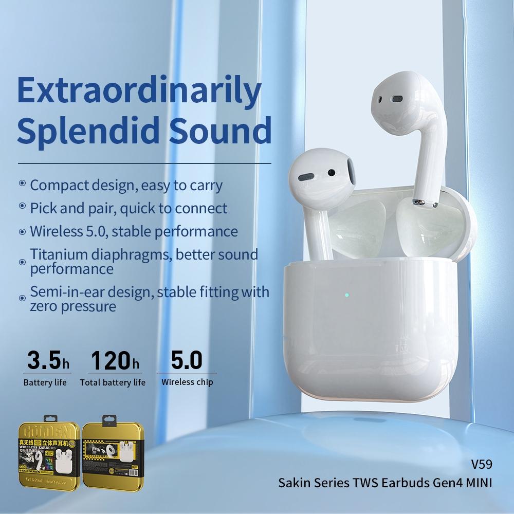 True Wireless Stereo Bluetooth Earphones - V59 Mini Bounty Series-1915197219183661059