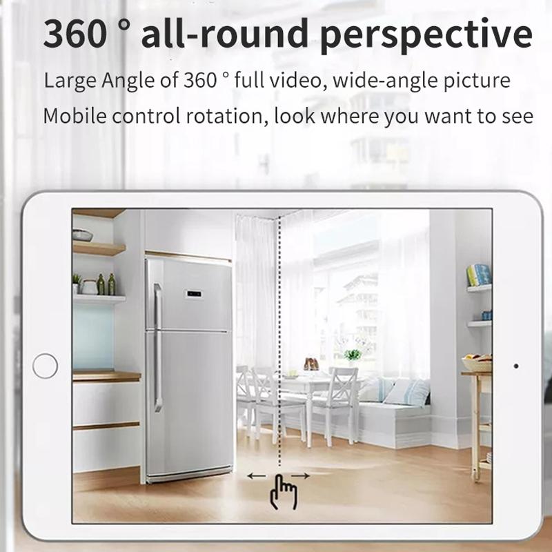 2.0Mp Wifi Light Bulb Camera With Motion Detection And Night Vision - Dual Light Source White-1964932227947171844