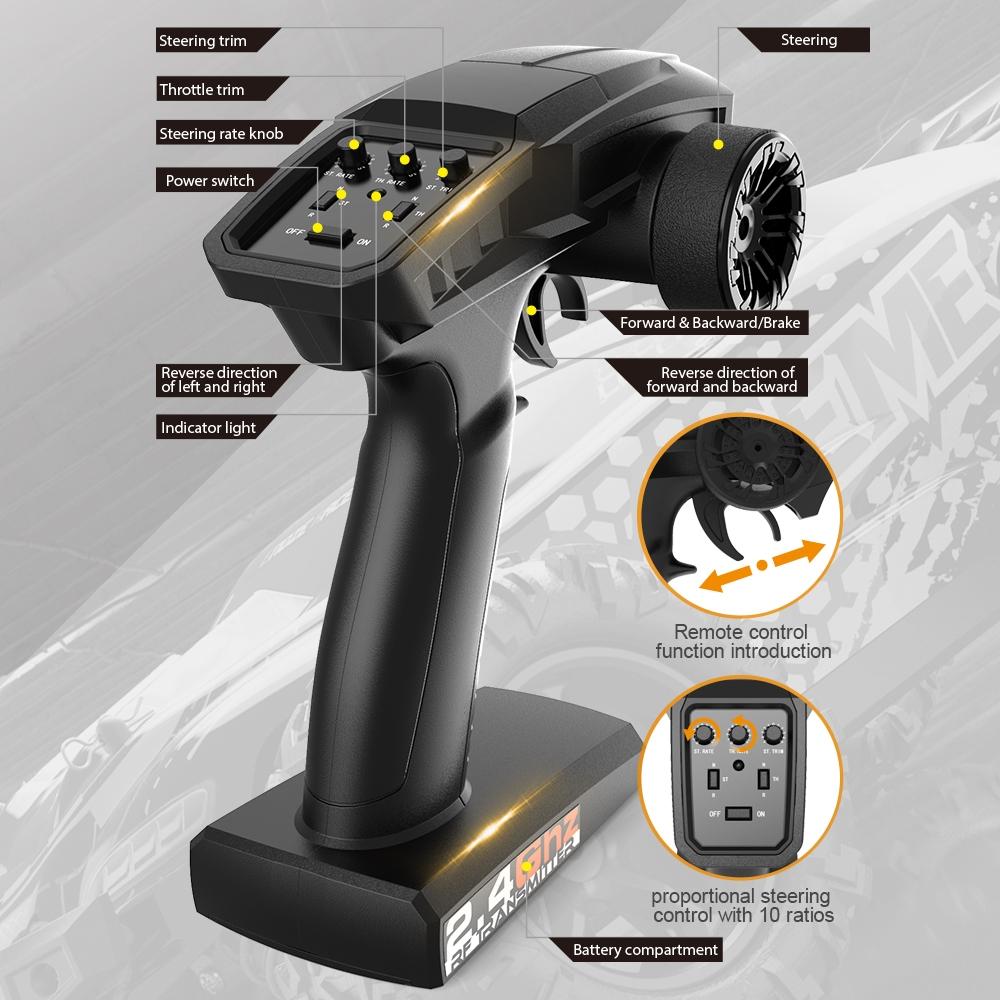 High Speed 4Wd Rc Car - 1 18 Scale - Blue-1915196910541606914