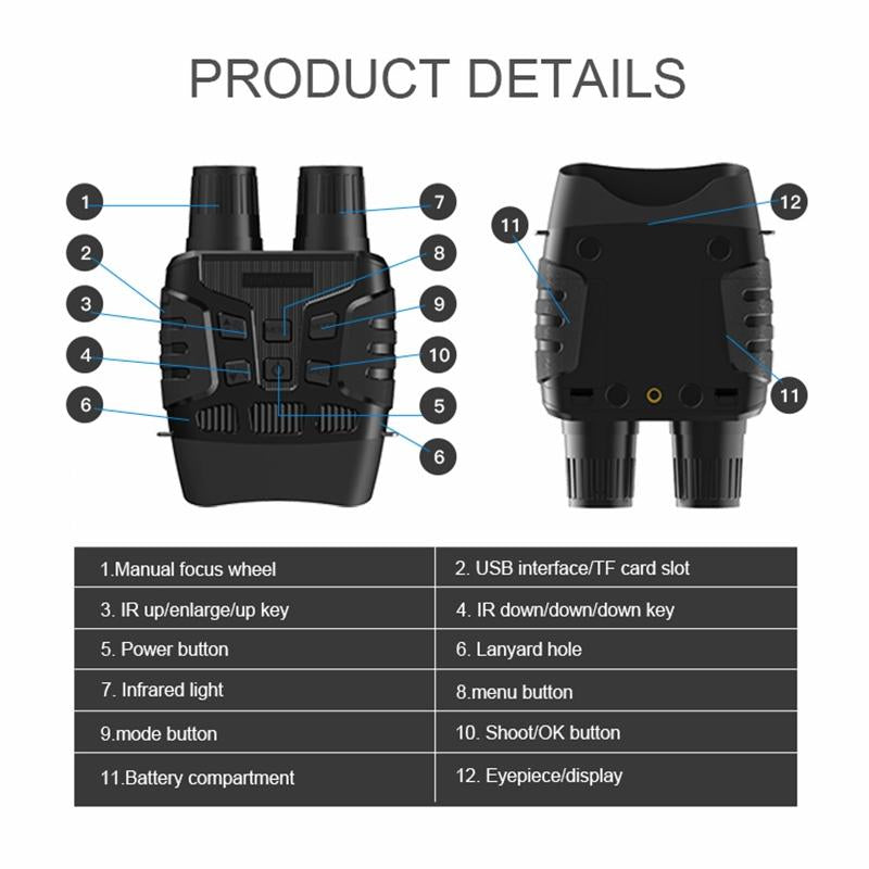 Outdoor Starlight Night Vision Binoculars For Hunting-1915197537560694793