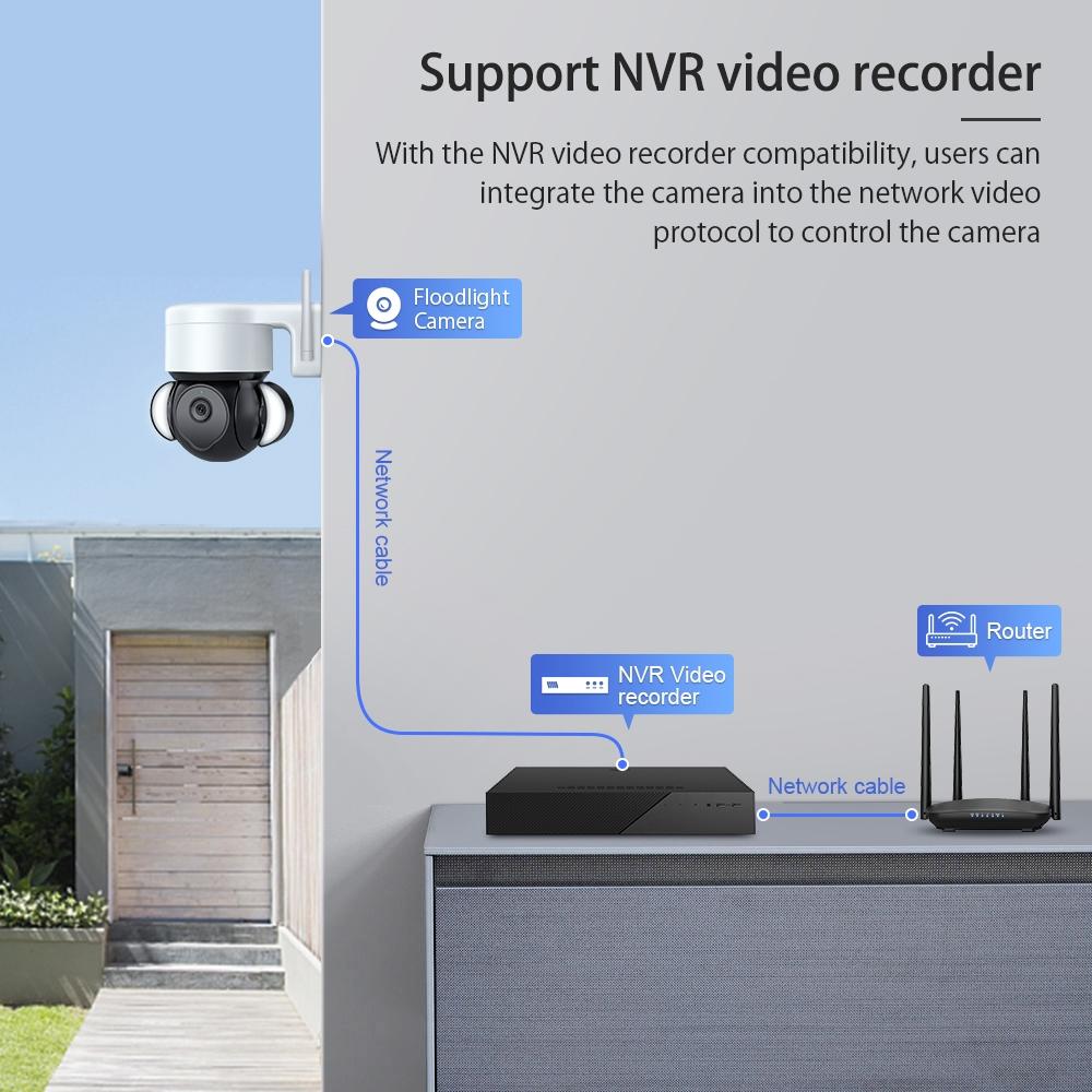 Smart Security Floodlight Camera With 4Mp Resolution Two-Way Audio And Night Vision-1915198019477835778