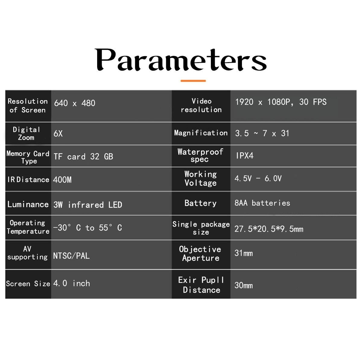 Hd Infrared Binoculars For Outdoor Hunting-1962691925387644933