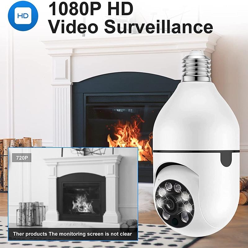 1080P Wifi Light Bulb Camera With Night Vision And Two-Way Voice-1915197672269156361