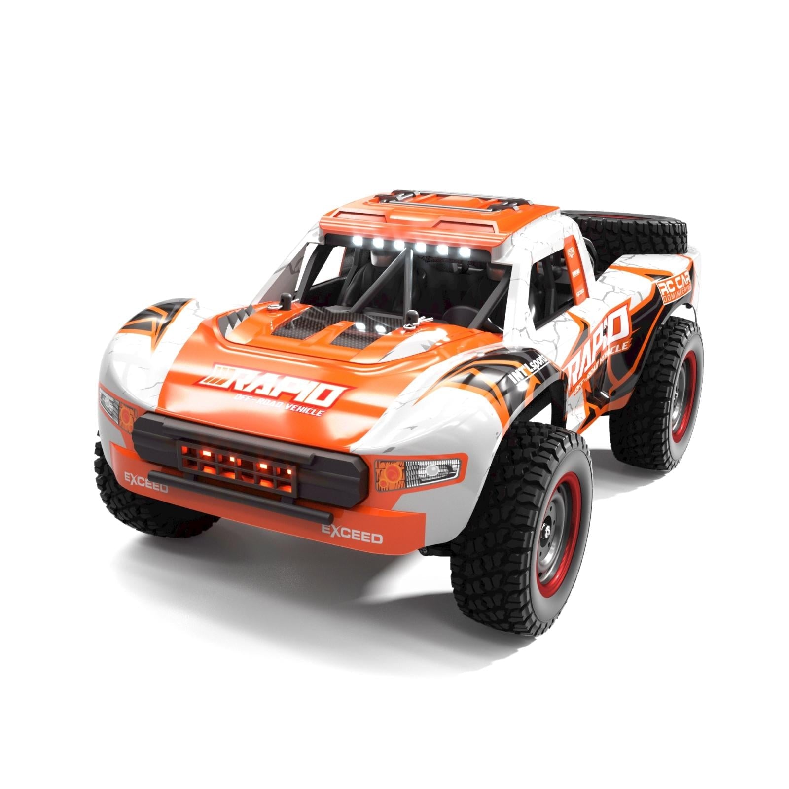 High-Speed Brushless 4Wd Pickup Rc Car - Orange-1915196920914120706