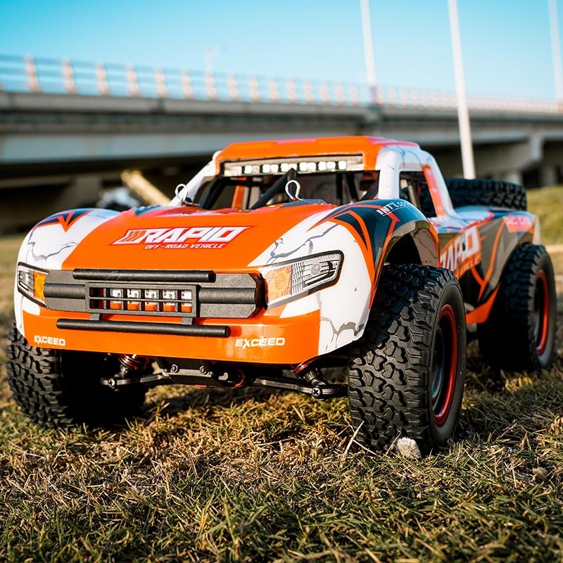 High-Speed Brushless 4Wd Pickup Rc Car - Orange-1915196920914120711