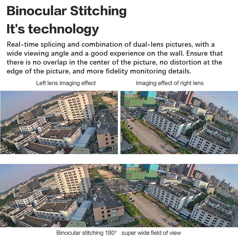 Smart Humanoid Recognition Wifi Alarm Camera - 180 Degree Dual 2Mp Ip-1964932342116126726