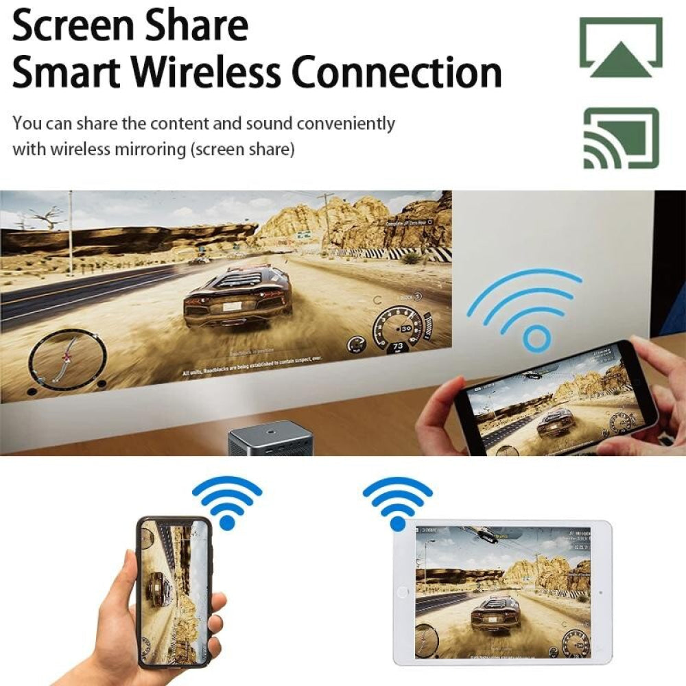 Portable 4K Android Tv Projector For Home Theater And Gaming-1915196524279762951