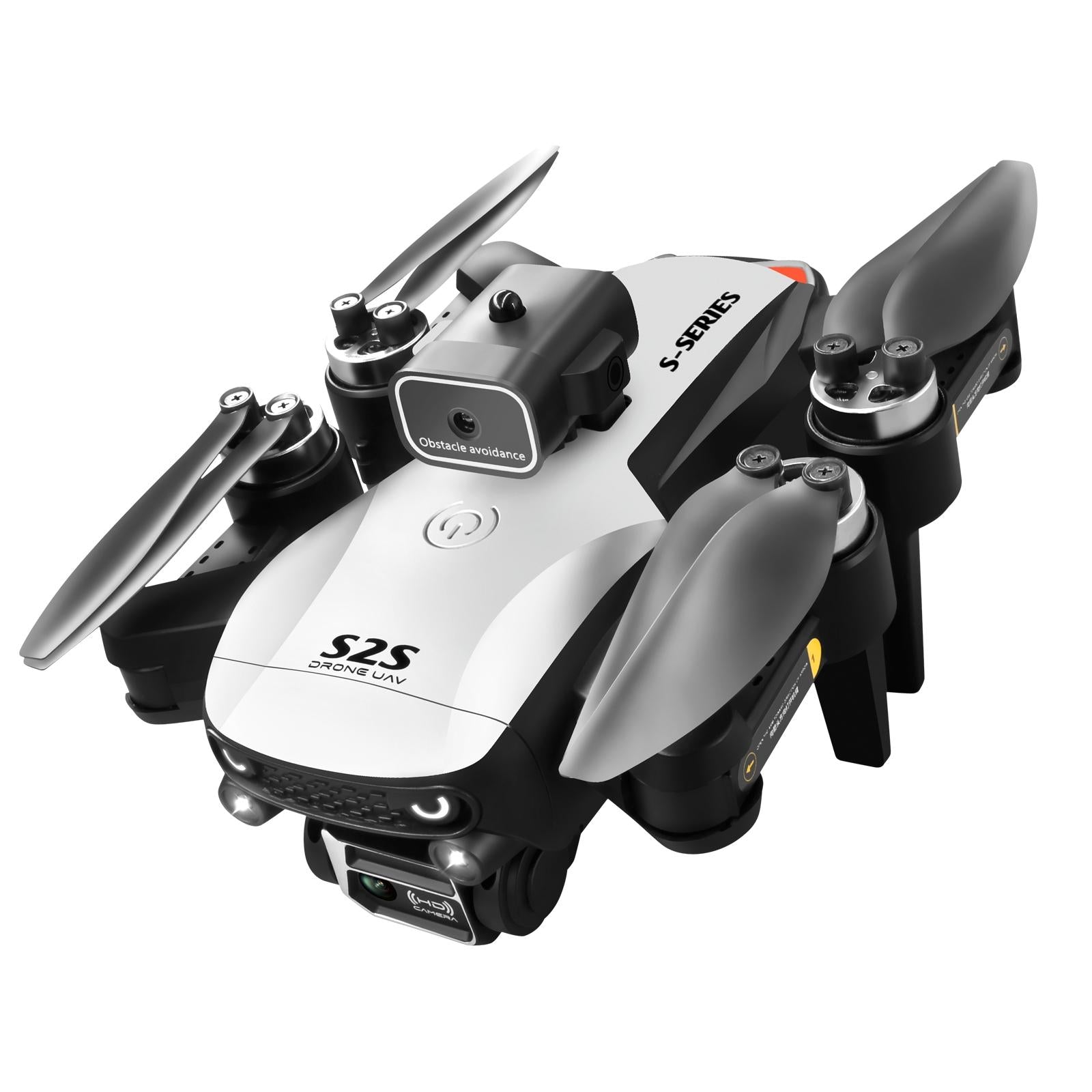 Foldable Dual Lens Drone With Obstacle Avoidance - 4K Aerial Photography White-1922443463115280385