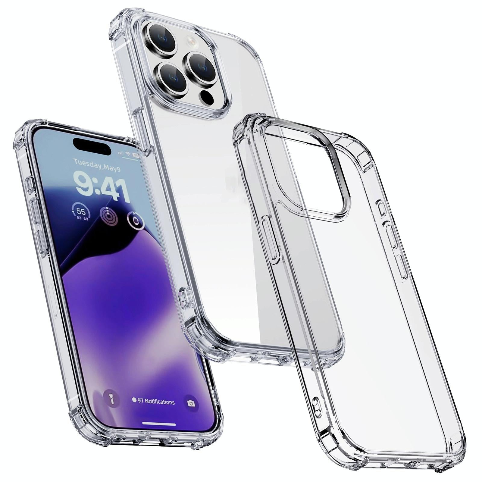 Crystal Clear Shockproof Phone Case For Iphone 15 By Ipaky-1915196657721544705
