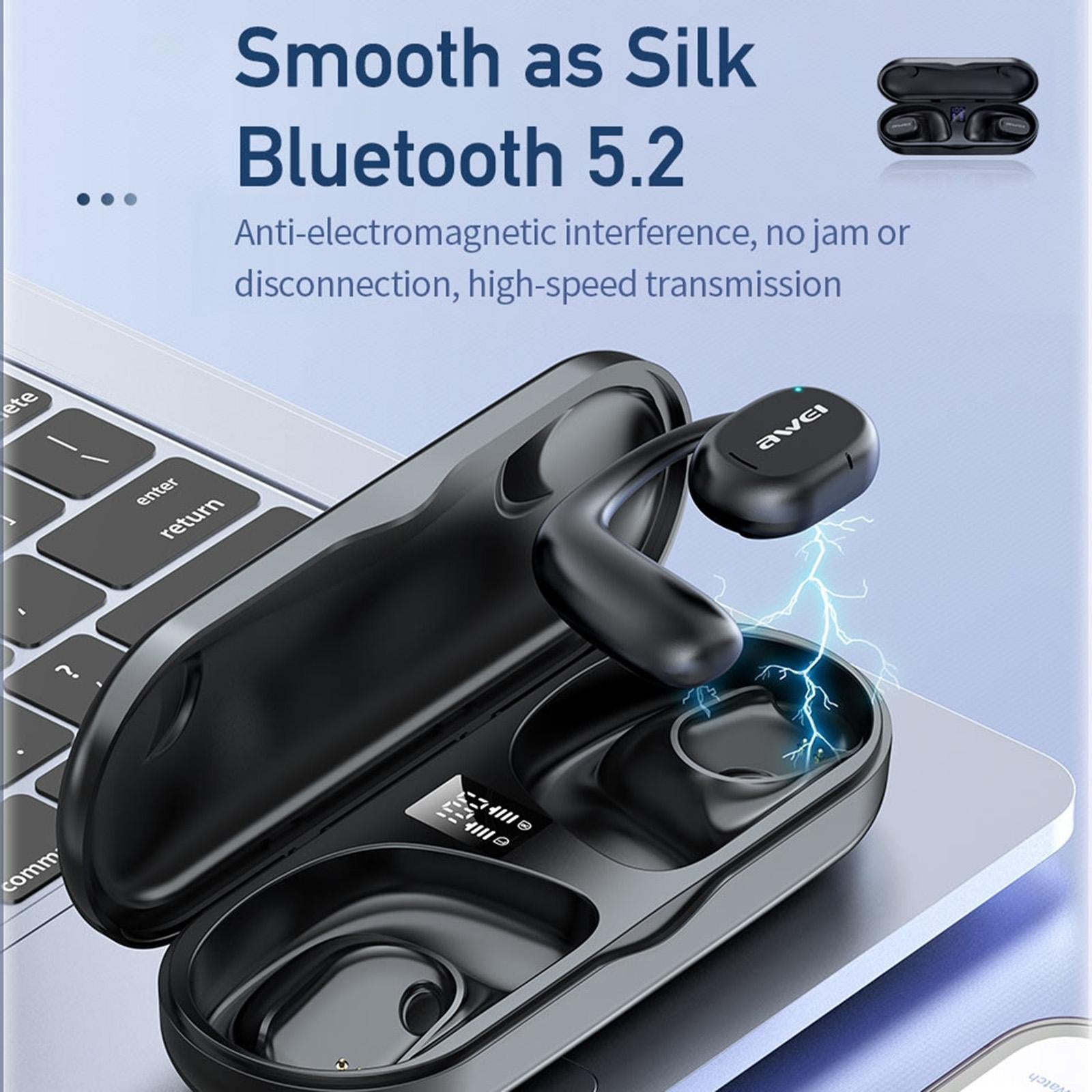 Black T69 Sport Tws Bluetooth Earbuds With Air Conduction-1915196846687522820