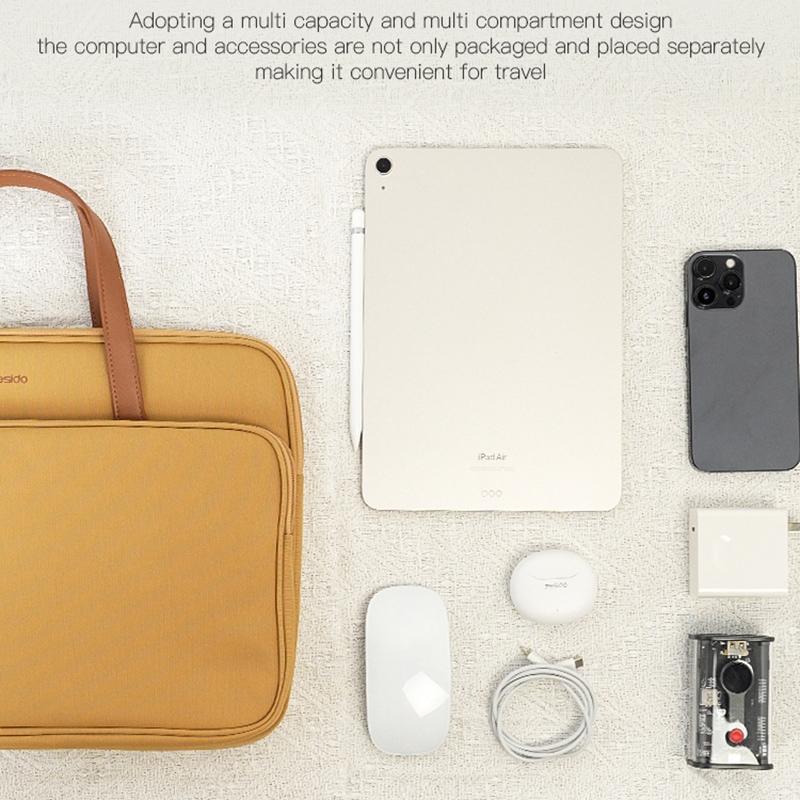 16 Waterproof Oxford Laptop Bag - Yellow-1915196868405628935