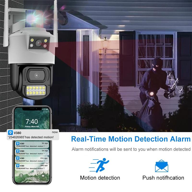 Outdoor Dual Lens Wifi Camera - Waterproof 2Mp-1915196517958946820