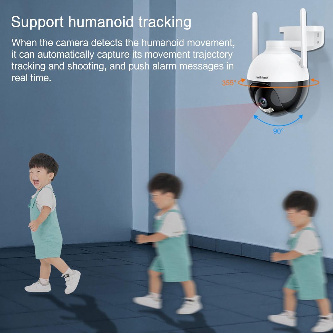 2Mp Ip66 Waterproof Ai Auto Tracking Night Vision Wifi Hd Camera-1964932148301533189