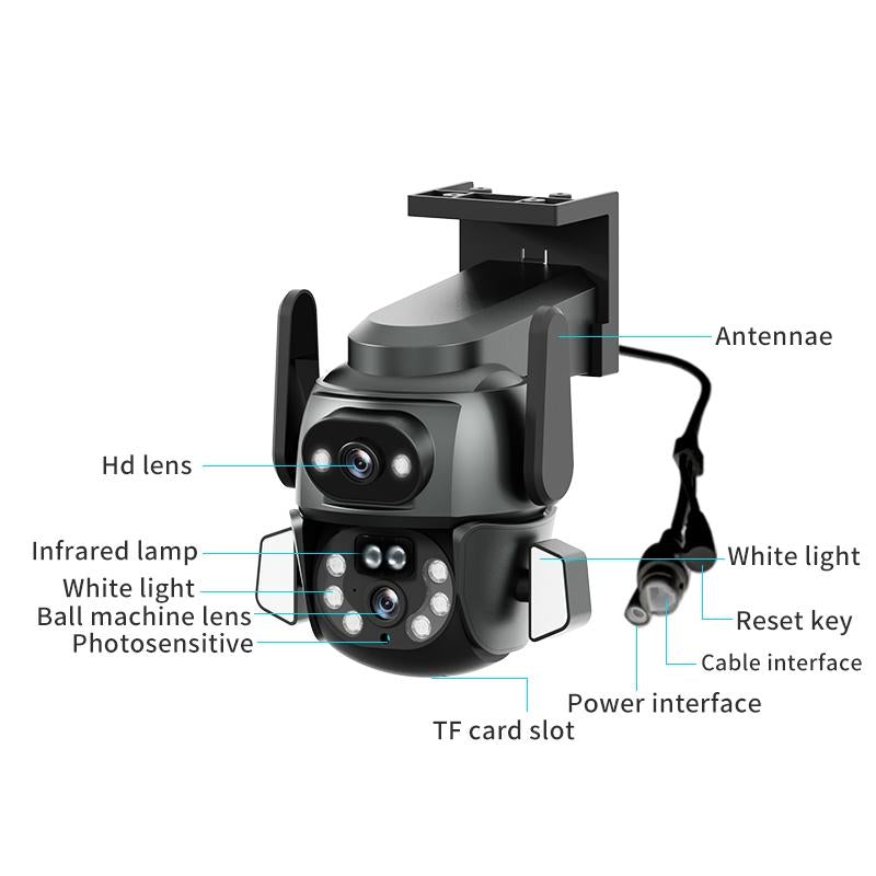 Waterproof Wifi Camera With Dual Light Source And 4Mp Zoom-1915196525567414275