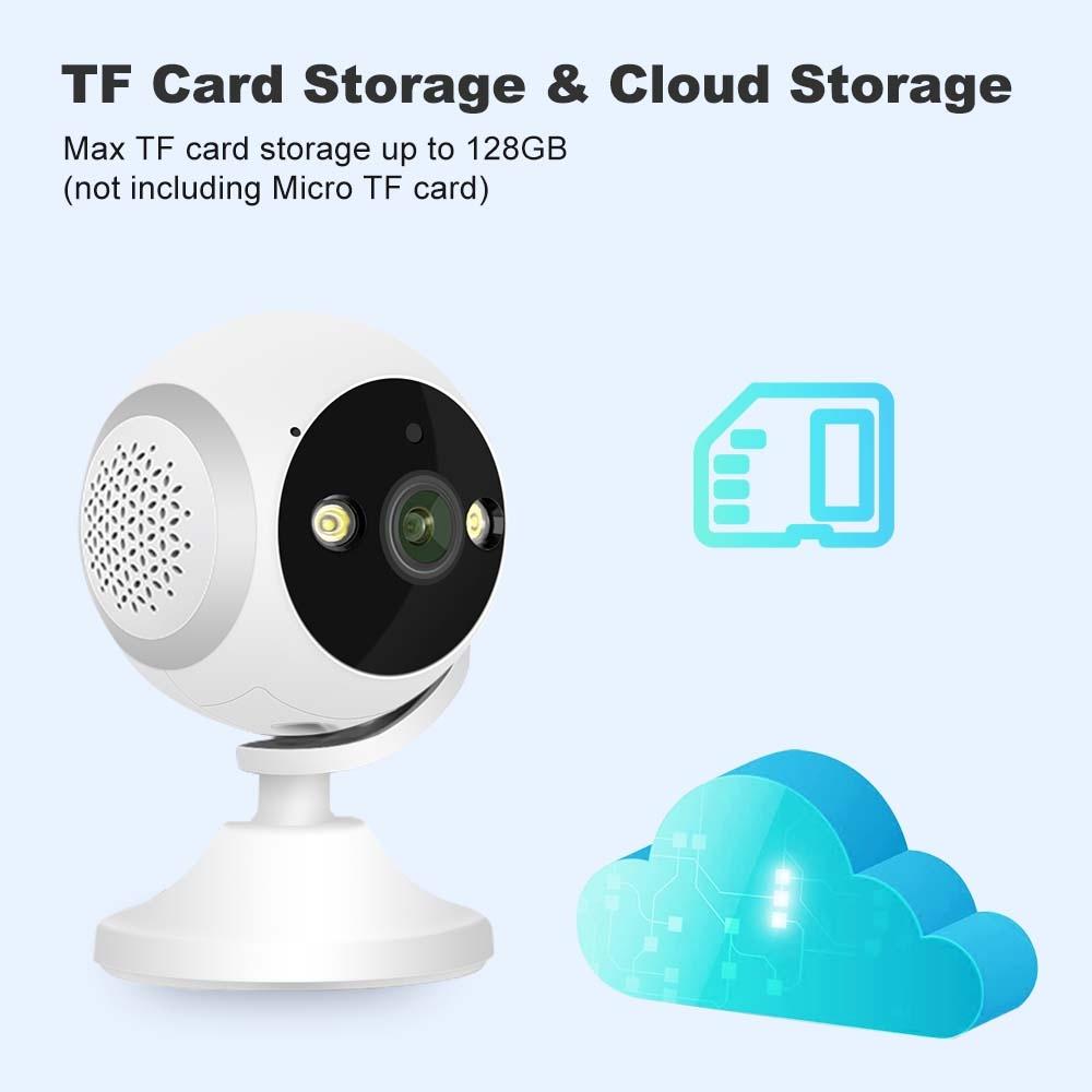 180 Degree Panoramic Smart Ptz Wifi Camera - White-1915196657352445961