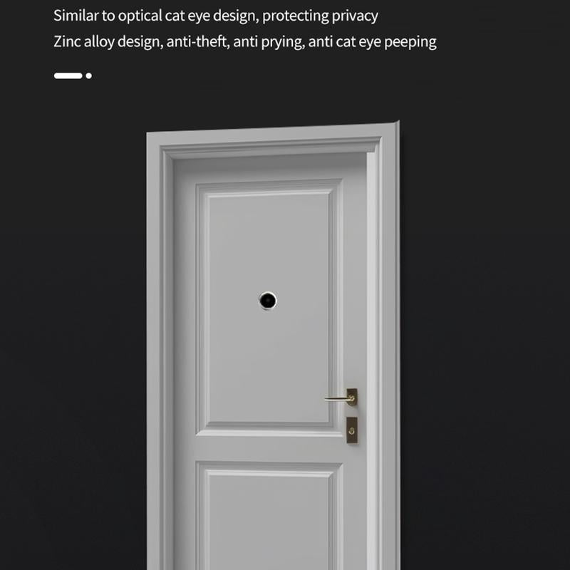 1080P Wifi Smart Cat Eye Video Doorbell With 4.3 Ips Lcd Screen And Infrared Night Vision Black-1915196962353844227